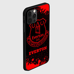 Чехол для iPhone 12 Pro Everton - red gradient, цвет: 3D-черный — фото 2