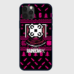 Чехол iPhone 12 Pro Rainbow six winter pink