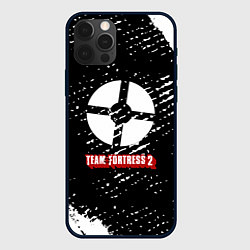Чехол для iPhone 12 Pro Team Fortress 2 краски штрихи, цвет: 3D-черный