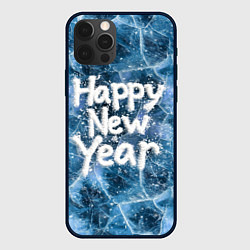 Чехол iPhone 12 Pro Happy New year with snow on ice