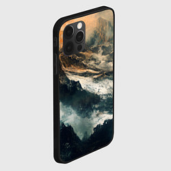 Чехол для iPhone 12 Pro Иллюстрация хаоса в грубом стиле, цвет: 3D-черный — фото 2