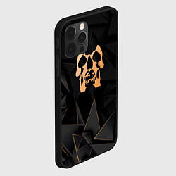 Чехол для iPhone 12 Pro Deftones golden poly, цвет: 3D-черный — фото 2