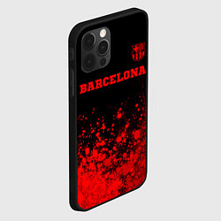 Чехол для iPhone 12 Pro Barcelona - red gradient посередине, цвет: 3D-черный — фото 2