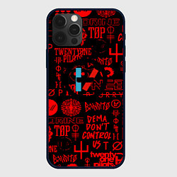 Чехол iPhone 12 Pro Twenty one pilots pattern rock steel