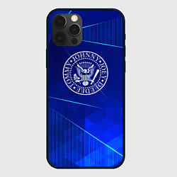 Чехол iPhone 12 Pro Ramones blue poly