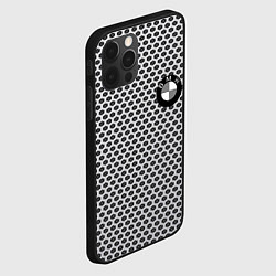 Чехол для iPhone 12 Pro BMW carbon steel auto, цвет: 3D-черный — фото 2