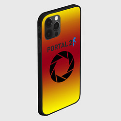 Чехол для iPhone 12 Pro Portal 2 gradient, цвет: 3D-черный — фото 2