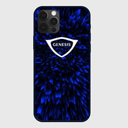 Чехол для iPhone 12 Pro Genesis blue energy, цвет: 3D-черный