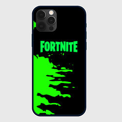 Чехол для iPhone 12 Pro Fortnite краски звезды, цвет: 3D-черный