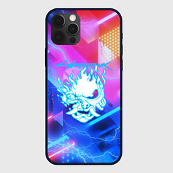 Чехол для iPhone 12 Pro Cyberpunk samurai storm, цвет: 3D-черный