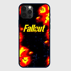 Чехол iPhone 12 Pro Fallout огненные краски стиль