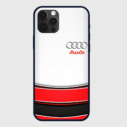 Чехол для iPhone 12 Pro AUDI auto car, цвет: 3D-черный