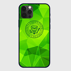 Чехол iPhone 12 Pro Ramones green poly