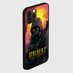 Чехол для iPhone 12 Pro Stalker 2 радиоактивный дым, цвет: 3D-черный — фото 2