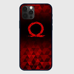 Чехол iPhone 12 Pro God of War red poly