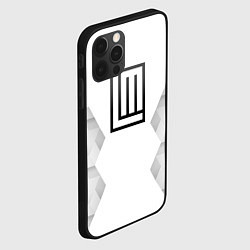 Чехол для iPhone 12 Pro Lindemann white poly, цвет: 3D-черный — фото 2