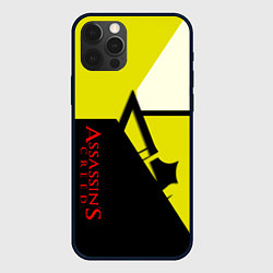 Чехол iPhone 12 Pro Assassins Creed geometry logo