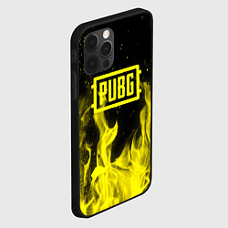 Чехол для iPhone 12 Pro PUBG fire yellow, цвет: 3D-черный — фото 2