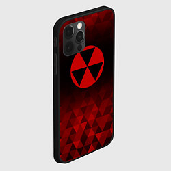 Чехол для iPhone 12 Pro Fallout red poly, цвет: 3D-черный — фото 2