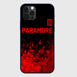 Чехол для iPhone 12 Pro Paramore - red gradient посередине, цвет: 3D-черный