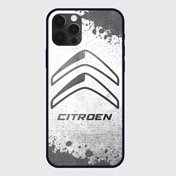 Чехол для iPhone 12 Pro Citroen - white gradient, цвет: 3D-черный