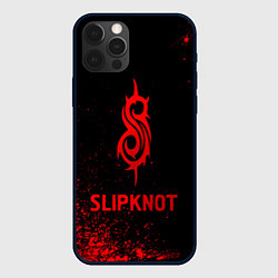 Чехол iPhone 12 Pro Slipknot - red gradient