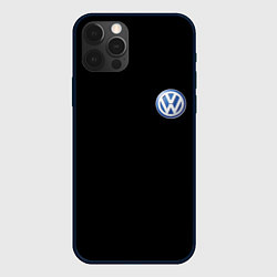 Чехол для iPhone 12 Pro Volkswagen logo auto, цвет: 3D-черный