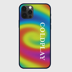 Чехол для iPhone 12 Pro Coldplay moon music album, цвет: 3D-черный