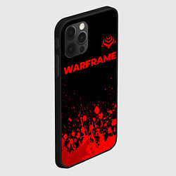 Чехол для iPhone 12 Pro Warframe - red gradient посередине, цвет: 3D-черный — фото 2