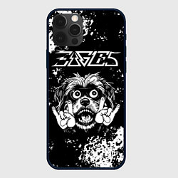 Чехол для iPhone 12 Pro Eagles рок пес, цвет: 3D-черный