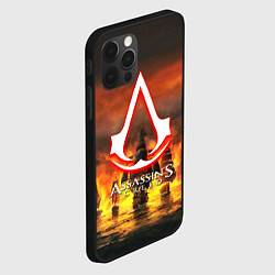 Чехол для iPhone 12 Pro Assassins Creed корабли, цвет: 3D-черный — фото 2