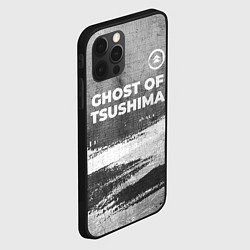 Чехол для iPhone 12 Pro Ghost of Tsushima - grey gradient посередине, цвет: 3D-черный — фото 2