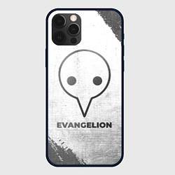 Чехол для iPhone 12 Pro Evangelion - white gradient, цвет: 3D-черный