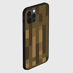 Чехол для iPhone 12 Pro Wood - Minecraft, цвет: 3D-черный — фото 2