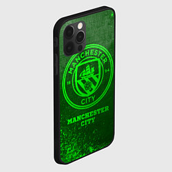 Чехол для iPhone 12 Pro Manchester City - green gradient, цвет: 3D-черный — фото 2