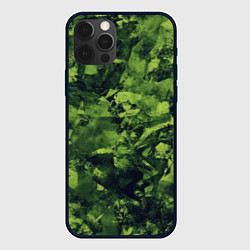 Чехол для iPhone 12 Pro Камуфляж армейский зеленый, цвет: 3D-черный