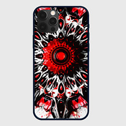 Чехол для iPhone 12 Pro Красная сюрреалистичная абстракция, цвет: 3D-черный