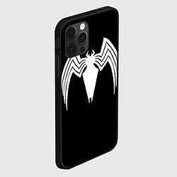 Чехол для iPhone 12 Pro Venom - spider logo, цвет: 3D-черный — фото 2