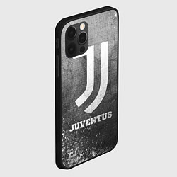 Чехол для iPhone 12 Pro Juventus - grey gradient, цвет: 3D-черный — фото 2