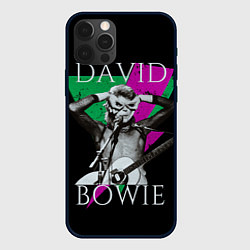 Чехол для iPhone 12 Pro David Bowie - hand goggles, цвет: 3D-черный