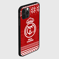 Чехол для iPhone 12 Pro Новогодний Real Madrid, цвет: 3D-черный — фото 2
