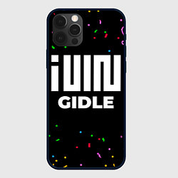 Чехол для iPhone 12 Pro Gidle конфети, цвет: 3D-черный