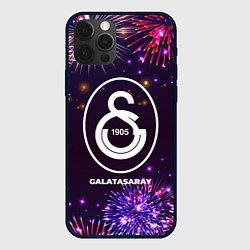 Чехол для iPhone 12 Pro Праздничный Galatasaray, цвет: 3D-черный
