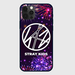 Чехол для iPhone 12 Pro Праздничный Stray Kids, цвет: 3D-черный