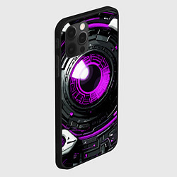 Чехол для iPhone 12 Pro Фиолетовая сфера киберпанк, цвет: 3D-черный — фото 2