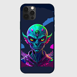 Чехол для iPhone 12 Pro Чужак с другой планеты, цвет: 3D-черный