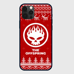 Чехол для iPhone 12 Pro Новогодний The Offspring с оленями, цвет: 3D-черный