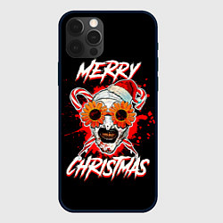 Чехол для iPhone 12 Pro Merry Christmas Terrifier, цвет: 3D-черный