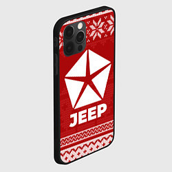 Чехол для iPhone 12 Pro Новогодний Jeep, цвет: 3D-черный — фото 2
