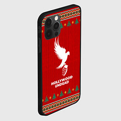 Чехол для iPhone 12 Pro Hollywood Undead new year, цвет: 3D-черный — фото 2